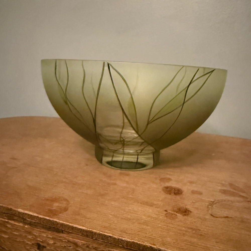 Badash Crystal "Evergreen" serving bowl